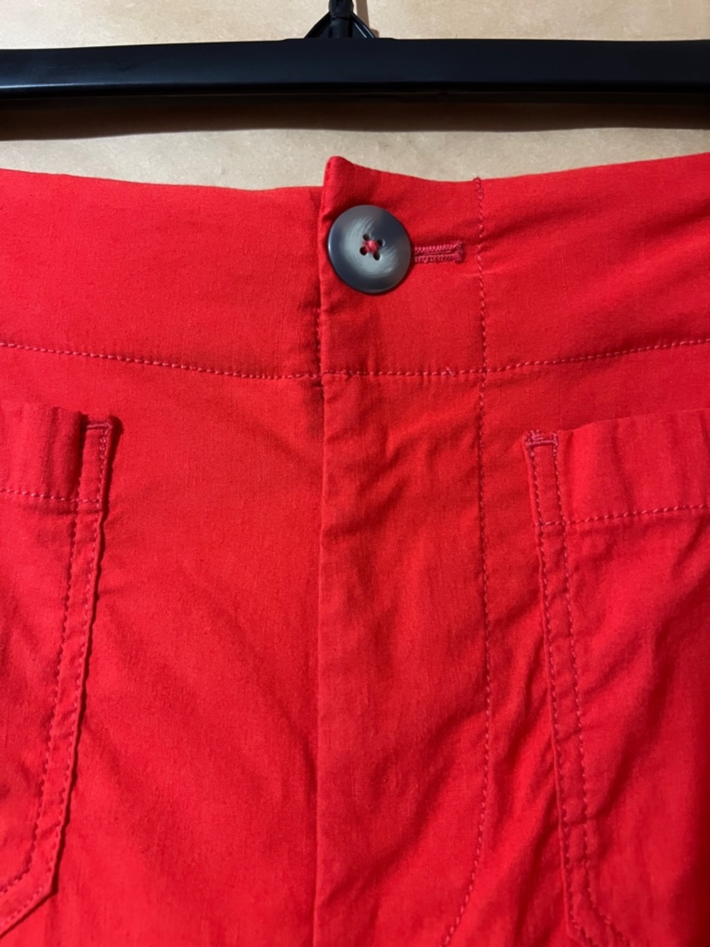 Anthropologie | Maeve The Colette Pants Linen Blend Wide Leg Red Size 26 - Picture 4 of 11